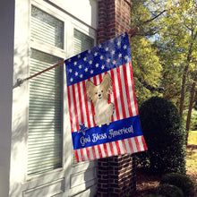 Load image into Gallery viewer, Patriotic USA Papillon Sable White Flag Canvas House Size BB3072CHF