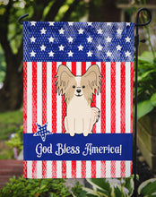 Load image into Gallery viewer, Patriotic USA Papillon Sable White Garden Flag - Outdoor Decorative Yard Flag