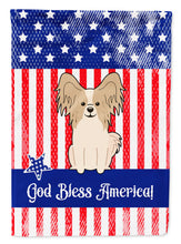 Load image into Gallery viewer, Patriotic USA Papillon Sable White Garden Flag - Outdoor Decorative Yard Flag