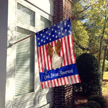 Load image into Gallery viewer, Patriotic USA Papillon Red White Flag Canvas House Size BB3073CHF