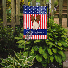 Load image into Gallery viewer, Patriotic USA Papillon Red White Garden Flag - Outdoor Decorative Yard Flag