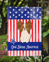 Load image into Gallery viewer, Patriotic USA Papillon Red White Garden Flag - Outdoor Decorative Yard Flag