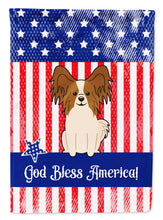 Load image into Gallery viewer, Patriotic USA Papillon Red White Garden Flag - Outdoor Decorative Yard Flag
