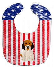 Load image into Gallery viewer, Patriotic USA Petit Basset Griffon Veenden Baby Bib BB3074BIB