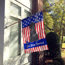 Load image into Gallery viewer, Patriotic USA Briard Black Flag Canvas House Size BB3076CHF