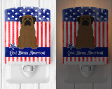 Load image into Gallery viewer, Patriotic USA Bullmastiff Ceramic Night Light BB3079CNL