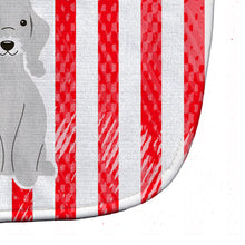 Load image into Gallery viewer, Patriotic USA Bedlington Terrier Blue Baby Bib BB3085BIB