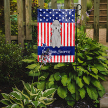 Load image into Gallery viewer, Patriotic USA Bedlington Terrier Blue Garden Flag - Outdoor Decorative Yard Flag BB3085GF