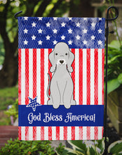 Load image into Gallery viewer, Patriotic USA Bedlington Terrier Blue Garden Flag - Outdoor Decorative Yard Flag BB3085GF