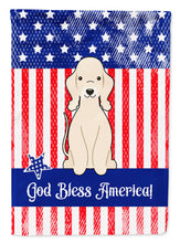Load image into Gallery viewer, Patriotic USA Bedlington Terrier Sandy Garden Flag - Outdoor Decorative Yard Flag
