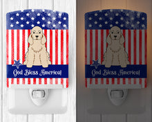 Load image into Gallery viewer, Patriotic USA Cocker Spaniel Buff Ceramic Night Light BB3089CNL
