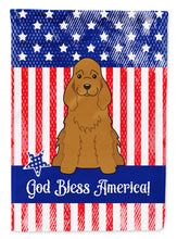 Load image into Gallery viewer, Patriotic USA Cocker Spaniel Red Garden Flag - Outdoor Decorative Yard Flag