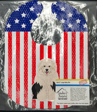 Load image into Gallery viewer, Patriotic USA Old English Sheepdog Baby Bib BB3091BIB