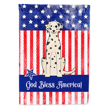 Load image into Gallery viewer, Patriotic USA Dalmatian Flag Canvas House Size BB3092CHF