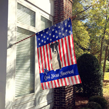 Load image into Gallery viewer, Patriotic USA Smooth Fox Terrier Flag Canvas House Size BB3093CHF
