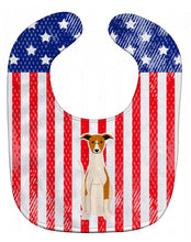 Load image into Gallery viewer, Patriotic USA Whippet Baby Bib BB3094BIB