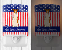 Load image into Gallery viewer, Patriotic USA Whippet Ceramic Night Light BB3094CNL