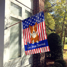 Load image into Gallery viewer, Patriotic USA Corgi Flag Canvas House Size BB3095CHF
