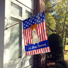 Load image into Gallery viewer, Patriotic USA Wire Fox Terrier Flag Canvas House Size BB3096CHF