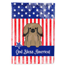 Load image into Gallery viewer, Patriotic USA Pekingnese Tan Flag Canvas House Size BB3097CHF