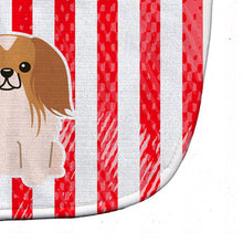 Load image into Gallery viewer, Patriotic USA Pekingnese Red White Baby Bib BB3098BIB