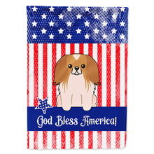 Load image into Gallery viewer, Patriotic USA Pekingnese Red White Flag Canvas House Size BB3098CHF