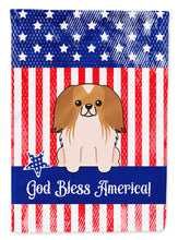 Load image into Gallery viewer, Patriotic USA Pekingnese Red White Garden Flag - Outdoor Decorative Yard Flag BB3098GF