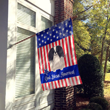 Load image into Gallery viewer, Patriotic USA Pekingnese Black White Flag Canvas House Size BB3100CHF