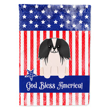 Load image into Gallery viewer, Patriotic USA Pekingnese Black White Flag Canvas House Size BB3100CHF