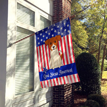 Load image into Gallery viewer, Patriotic USA Jack Russell Terrier Flag Canvas House Size BB3103CHF