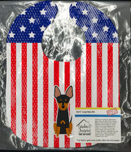 Load image into Gallery viewer, Patriotic USA English Toy Terrier Baby Bib