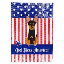 Load image into Gallery viewer, Patriotic USA English Toy Terrier Flag Canvas House Size BB3104CHF