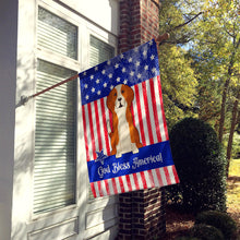 Load image into Gallery viewer, Patriotic USA English Foxhound Flag Canvas House Size BB3105CHF