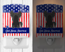 Load image into Gallery viewer, Patriotic USA Chinese Crested Black Ceramic Night Light BB3107CNL