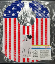 Load image into Gallery viewer, Patriotic USA White Boxer Cooper Baby Bib BB3109BIB