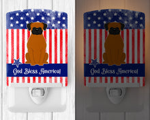 Load image into Gallery viewer, Patriotic USA Fawn Boxer Ceramic Night Light BB3110CNL
