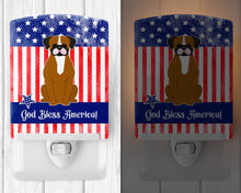 Load image into Gallery viewer, Patriotic USA Flashy Fawn Boxer Ceramic Night Light BB3111CNL