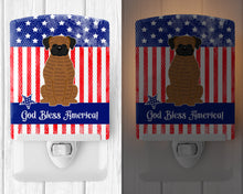Load image into Gallery viewer, Patriotic USA Brindle Boxer Ceramic Night Light BB3112CNL