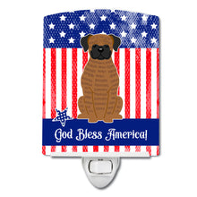 Load image into Gallery viewer, Patriotic USA Brindle Boxer Ceramic Night Light BB3112CNL