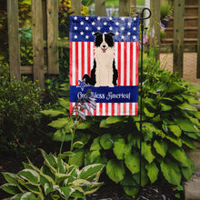 Load image into Gallery viewer, Patriotic USA Border Collie Black White Garden Flag - Outdoor Decorative Yard Flag