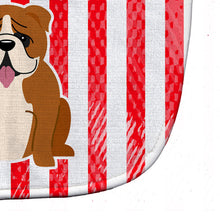 Load image into Gallery viewer, Patriotic USA English Bulldog Red White Baby Bib BB3115BIB