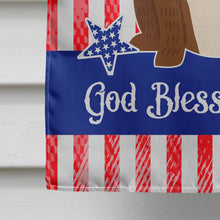 Load image into Gallery viewer, Patriotic USA English Bulldog Brindle White Flag Canvas House Size BB3116CHF