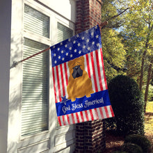 Load image into Gallery viewer, Patriotic USA English Bulldog Red Flag Canvas House Size BB3117CHF