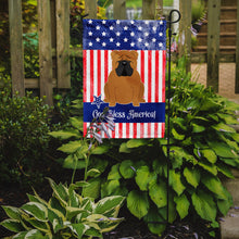 Load image into Gallery viewer, Patriotic USA English Bulldog Red Garden Flag - Outdoor Decorative Yard Flag