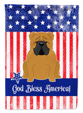 Load image into Gallery viewer, Patriotic USA English Bulldog Red Garden Flag - Outdoor Decorative Yard Flag
