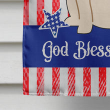 Load image into Gallery viewer, Patriotic USA English Bulldog White Flag Canvas House Size BB3118CHF