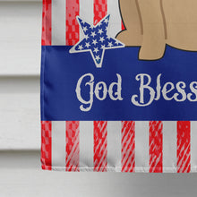 Load image into Gallery viewer, Patriotic USA English Bulldog Fawn Flag Canvas House Size BB3119CHF