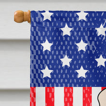 Load image into Gallery viewer, Patriotic USA English Bulldog Fawn White Flag Canvas House Size BB3120CHF