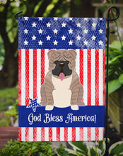 Load image into Gallery viewer, Patriotic USA English Bulldog Grey Brindle Garden Flag - Outdoor Decorative Yard Flag