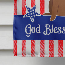 Load image into Gallery viewer, Patriotic USA Dachshund Red Brown Flag Canvas House Size BB3125CHF